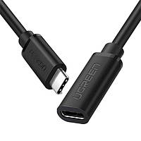 Кабель  UGREEN   US353  USB Type C Male to Female Extension Cable 1m (Black) (10387)