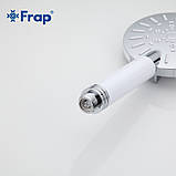 Душова лійка Frap F008, 3-режим, білий/хром, фото 4