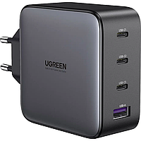 Сетевое зарядное устройство UGREEN CD226 GaN 3xUSB-C+1xUSB 100W EU + cable 1.5m black(90575)