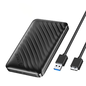 Зовнішній корпус Orico для 2,5-дюймового диска з кабелем Micro USB Type-B SATA 5 Гбіт/с з UASP Чорний ORICO-2521U3-V1-BK-EP