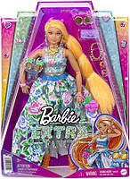 Barbie Extra Лялька Барбі Екстра шикарна Модниця з помаранчевим волоссям у сукні із квітковим принтом HHN14