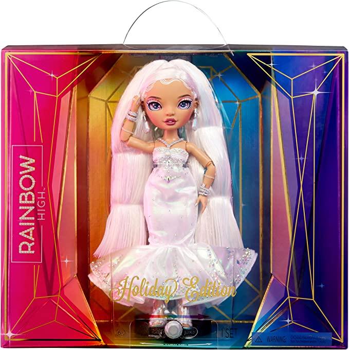 Коллекционная кукла Рейнбоу Хай Холидей Рокси Гранд Rainbow High Holiday Edition Roxie Grand Posable 582687 - фото 7 - id-p1809658953