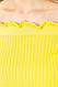 Топ жіночий ошатний у рубчик колір жовтий 204R020, фото 5