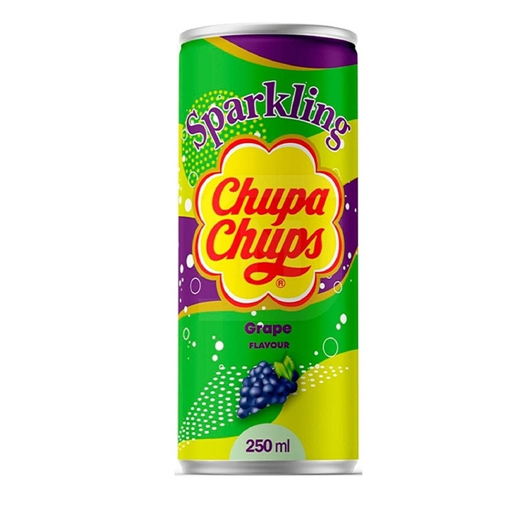 Газована вода Chupa Chups Sparkling Виноград, 250 мл