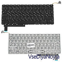 Клавиатура для ноутбука APPLE (MacBook Pro: A1286 (2009-2012)) rus, black, BIG Enter