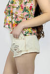 Джинсові шорти з потертостями Pull & Bear 5696/301/711 бежеві M, фото 5
