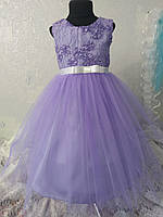 Платье для девочки цвета лаванды