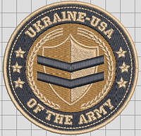 Шеврон UKRAINE OF THE ARMY UKRAIN-USA
