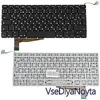 Клавиатура для ноутбука APPLE (MacBook Pro: A1286 (2008)) rus, black, BIG Enter