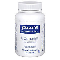 L-карнозин, l-Carnosine, Pure Encapsulations, 60 капсул