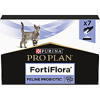 Пробіотик PRO PLAN FortiFlora для дорослих котів та кошенят для здорового травлення та зміцнення імунітету 7х1 г (8445290041173)