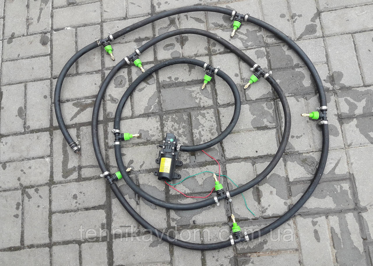 Оприскувач для мототрактора на 10 пилящіх форсунок