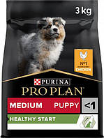 Сухой корм для щенков средних пород PURINA PRO PLAN PUPPY MEDIUM с курицей 3 кг