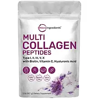 Multi Collagen Complex Powder, 907 грам,Мулти пептиді колагена ( 4 типа ) с гиалуроновой кислотой