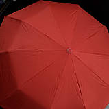 Зонт жіночий Bellissomo двосторон 10 спіц напівавтомат з картою зоряного неба під чорним куполом Червоний, фото 4