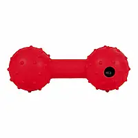 Игрушка для собак Trixie Гантель с колокольчиком резина 12 см Красная