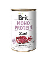 Консерва Brit Mono Protein Dog(Брит Моно) для собак с ягненком 400 г