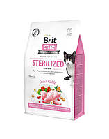 Brit Care Cat GF Sterilized Sensitive сухой корм для стерилизованных кошек с чувствительным пищеварением 2 кг