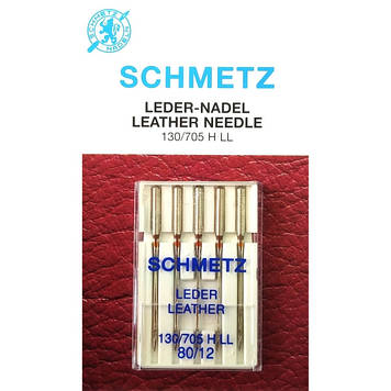 Набір голок Schmetz Leather №80