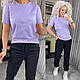 Крутий жіночий літній костюм футболка та джоггери, фото 8