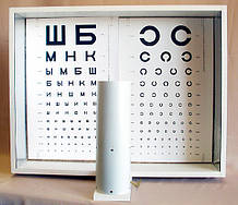 Освітлювач таблиць для визначення гостроти зору