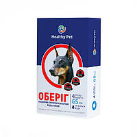 Healthy Pet Оберег Противопаразитарный ошейник от блох и клещей для собак, красный 65 см