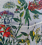 Відріз котон принт смужка квіти(брак), фото 2