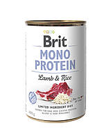 Brit Mono Protein Dog с ягненком и темным рисом 400 г