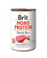 Brit Mono Protein Dog с говядиной и рисом 400 г