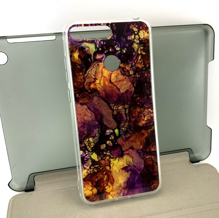 Чохол на Huawei Y6 Prime 2018, Honor 7a накладка бампер Marble TPU силіконовий