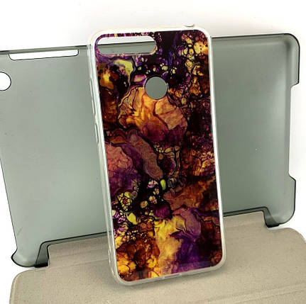 Чохол на Huawei Y6 Prime 2018, Honor 7a накладка бампер Marble TPU силіконовий, фото 1