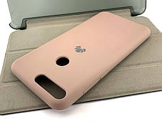 Чохол на Huawei Y7 2018, Y7 Prime 2018 накладка бампер Silicone Cover бежевий, фото 2