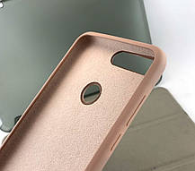 Чохол на Huawei Y7 2018, Y7 Prime 2018 накладка бампер Silicone Cover бежевий, фото 4