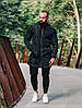 Чоловіча куртка-бомбер довгий плаш весняно осінній на блискавці, чоловічі куртки бомбери стильні однотонні, фото 7
