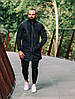 Чоловіча куртка-бомбер довгий плаш весняно осінній на блискавці, чоловічі куртки бомбери стильні однотонні, фото 6