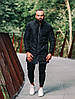 Чоловіча куртка-бомбер довгий плаш весняно осінній на блискавці, чоловічі куртки бомбери стильні однотонні, фото 8