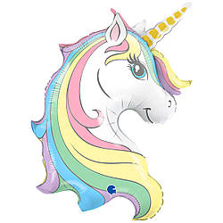 Гелієва фігура куля " Макарун Єдиноріг голова" Grabo