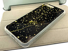 Чохол на Huawei Y6 2018 накладка бампер Marble силіконовий, фото 3