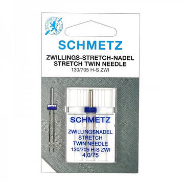 Подвійна голка Schmetz Stretch №75\4,0