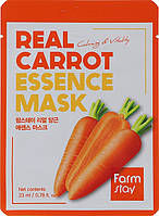 Тканинна маска для обличчя з екстрактом моркви FarmStay Real Carrot Essence Mask