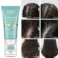 Освіжний очисний скраб гель для шкіри голови проти лупи Refreshing Scalp Cleaning Gel SEVICH, 75 мл