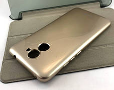 Чохол на Huawei Y7 2017 накладка Jelly Case бампер силіконовий золотий, фото 2