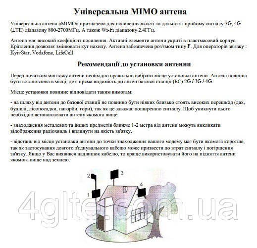 Рекомендації щодо налаштування та встановлення планшетних MIMO антен, фото 1