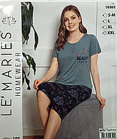 Вискозная женская пижама LЕ' MARIS Футболка + бриджи