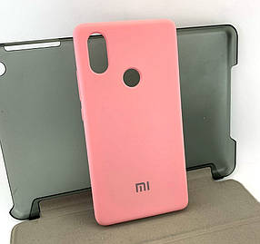 Чохол на Xiaomi Mi 8 SE накладка бампер Silicone Cover силіконовий рожевий