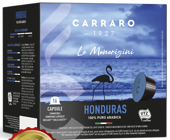 Кава в капсулах Дольче Густо - Carraro HONDURAS Dolce Gusto (16 капсул = 16 порцій)