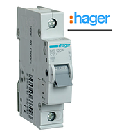 Автоматичний вимикач Hager 1P 6kA C-20A 1M MC1 20A
