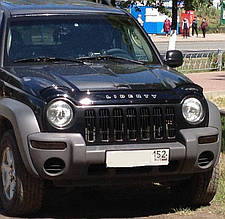 Мухобійка VT-52 Дефлектор на капот ВТ (Віп) для Jeep Liberty (KJ) 2001-2007