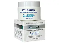 Осветляющий крем для лица с коллагеном Enough Collagen 3 in 1 Whitening Moisture Cream, 50мл