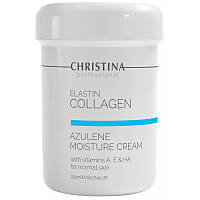 Увлажняющий крем для нормальной кожи Christina Elastin Collagen Azulene Moisture Cream with Vitamins 250 мл